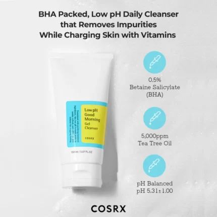 Low pH Good Morning Gel Cleanser Cosrx - Κορέατικα Καλλυντικά