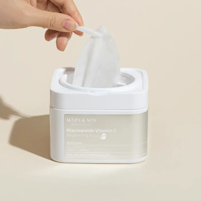 Niacinamide Vitamin C Brightening Mask 30τμχ - Mary&May - Κορεάτικα Καλλυντικα