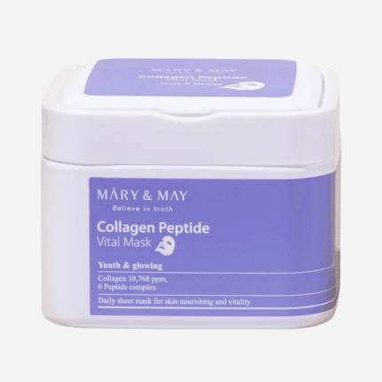 Collagen Peptide Vital Mask 30τμχ – Mary&May - Κορεάτικα Καλλυντικά