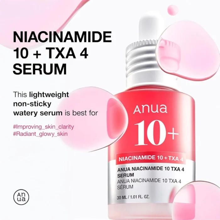 Niacinamide 10% + TXA 4% Serum 30ml – Anua - Κορεάτικα Καλλυντικά