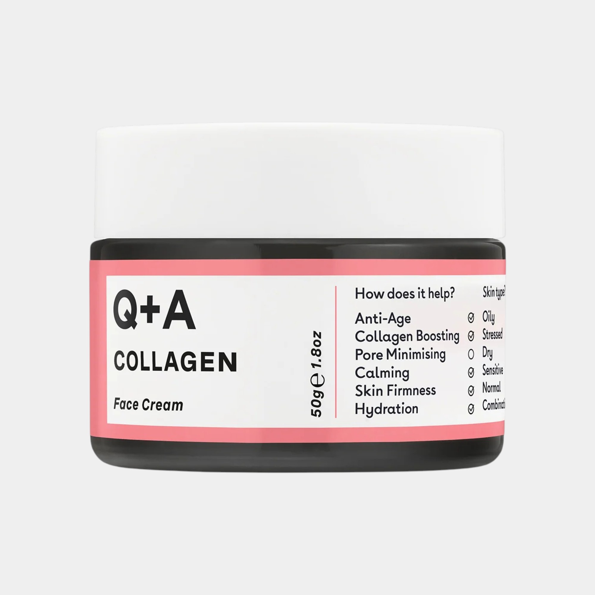 qa-collagen-face-cream-kskin Collagen Face Cream 50g - Q+A - Image 1