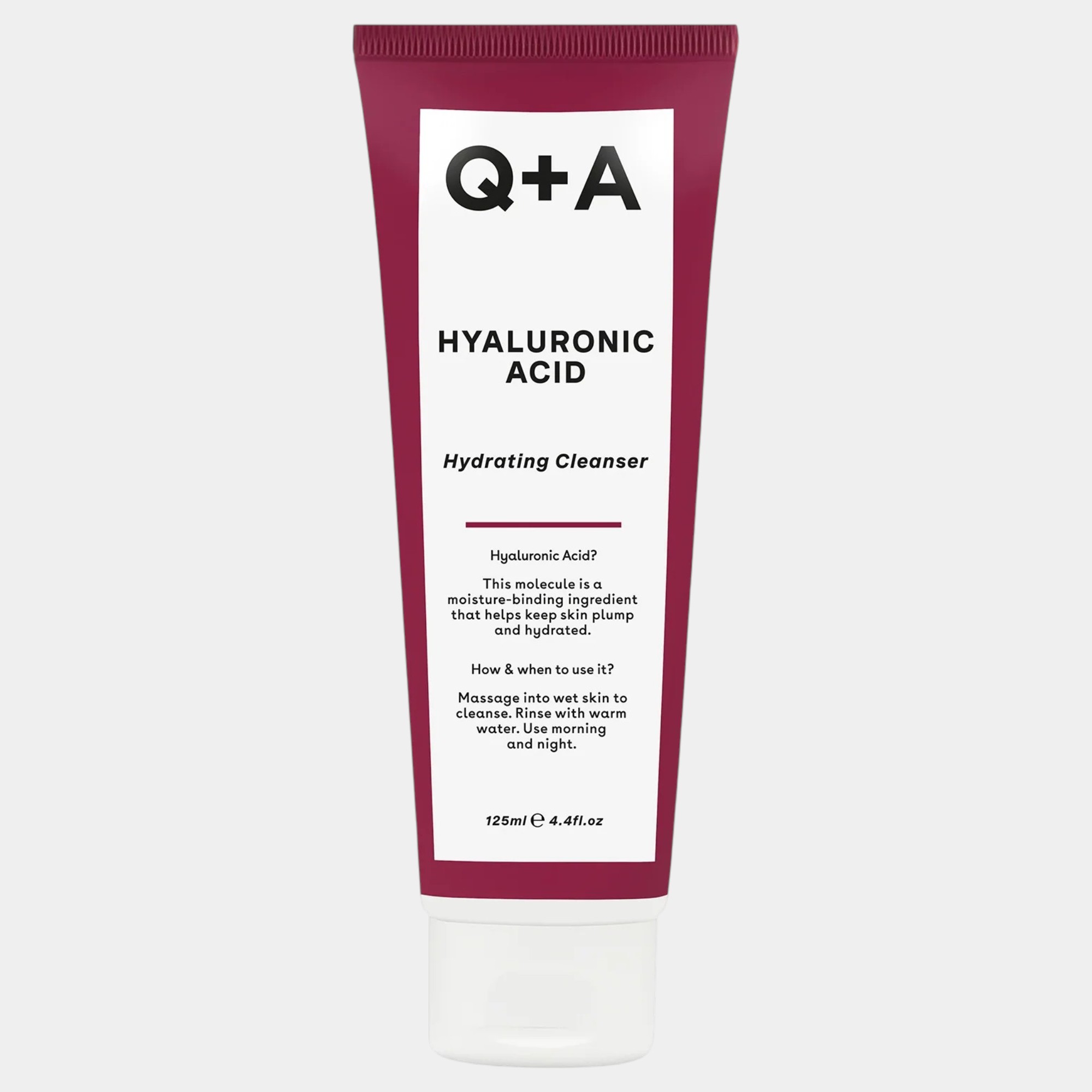 qa-hyaluronic-gel-cleanser-kskin Hyaluronic Acid Hydrating Cleanser 125ml - Q+A - Image 1